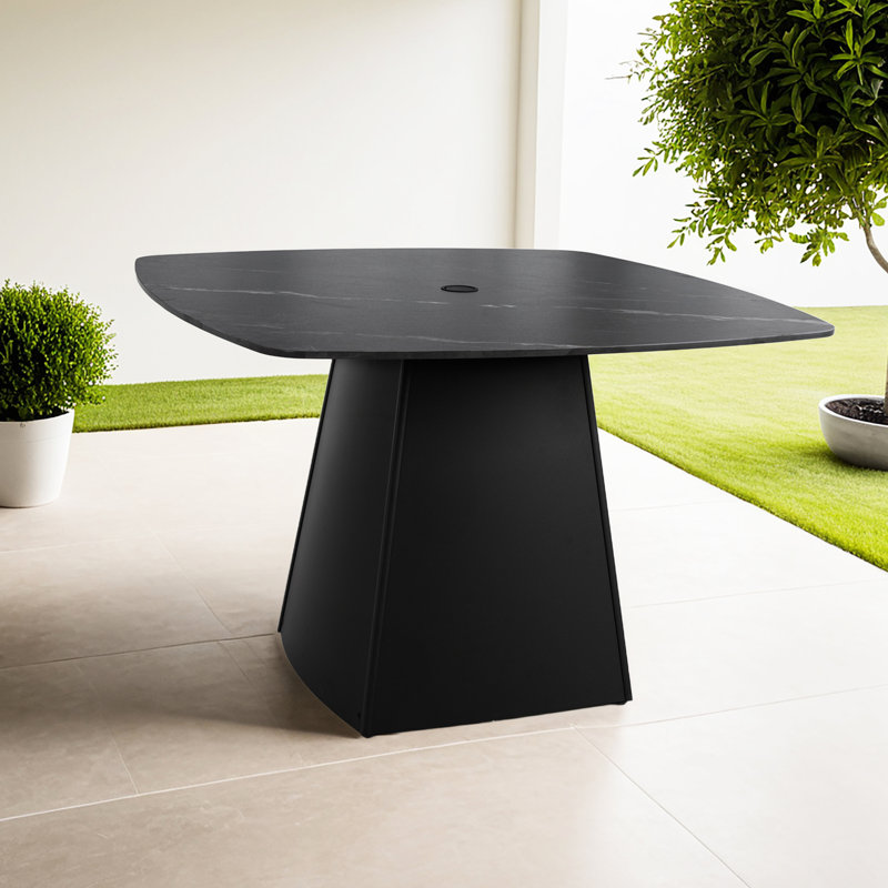 Table d'extérieur carrée 44 po x 44 po Modern