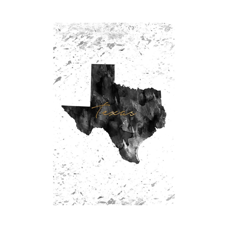 Texas - Wrapped Canvas Painting, 45.72cm H x 30.48cm W x 1.91cm D
