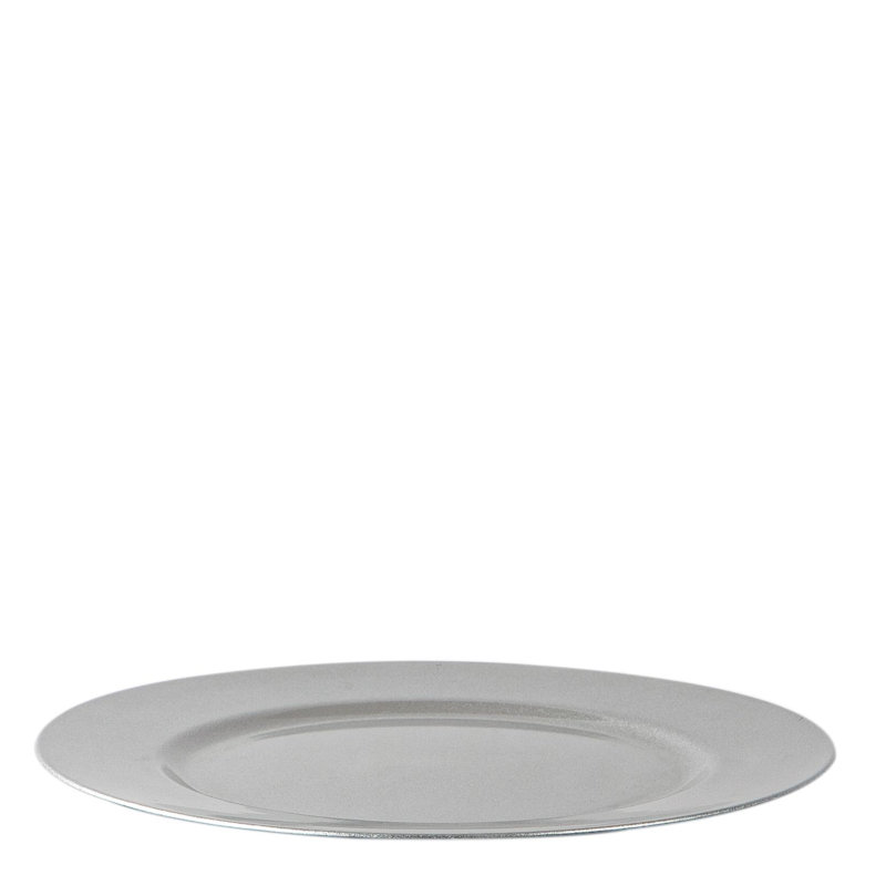 Argon Tableware - Melamine Charger Plate - 33cm, Matt Silver