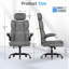 Ergonomic High-Back Office Desk Chair with Lumbar Support and Flip-Up Armrests -1483899695