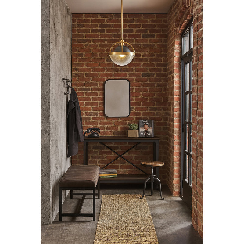 Kathryn 1 - Light Single Pendant, Heritage Brass, Black