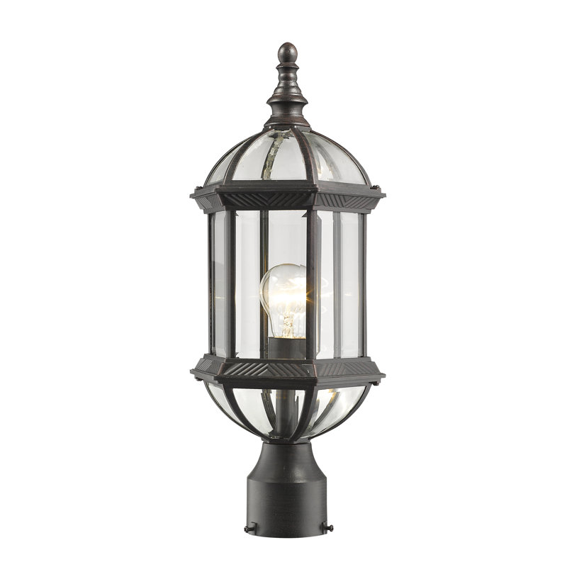 Tête de lanterne à 1 lumière H 19,5 po Polson, Rouille