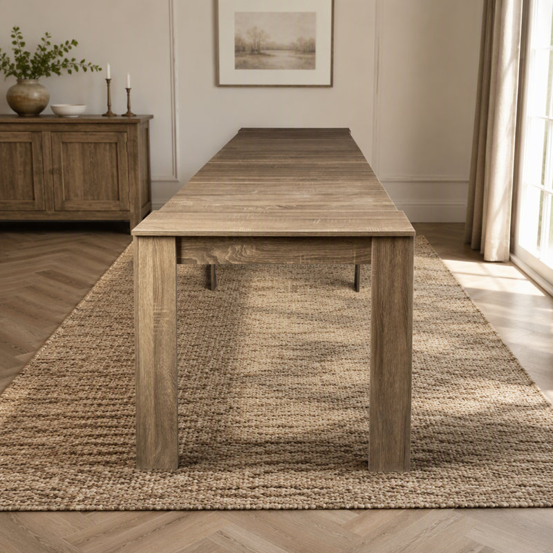 118.11 " W Console Table, Bois de grange