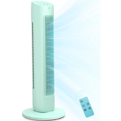 Ventilateur tour Havato pour chambre à coucher, ventilateurs oscillants à 85 ° avec 3 vitesses, minuterie 15H, portable 30 po, 3 modes normal / naturel / veille