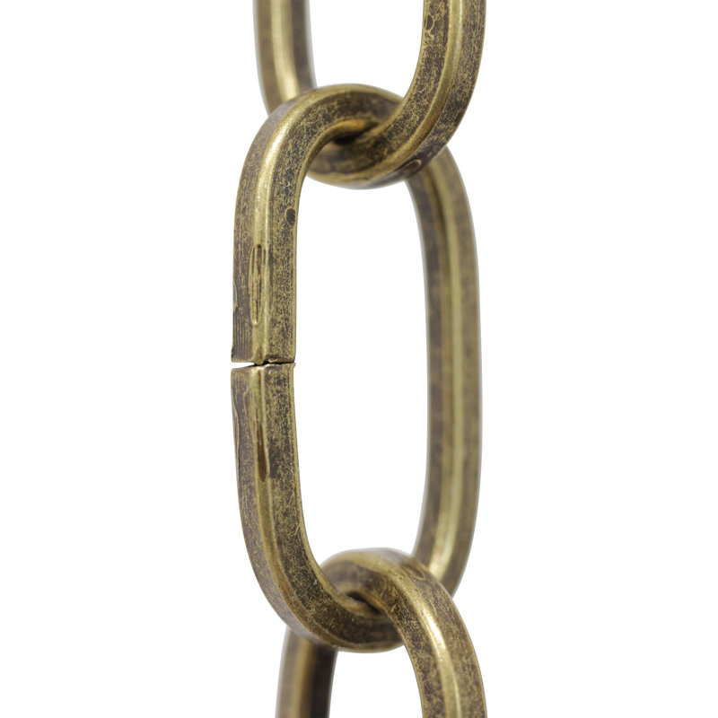 Chaîne de lustre décorative à maillons standard (65 pieds), Laiton antique