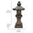 27In Grey Stone Pagoda Lantern