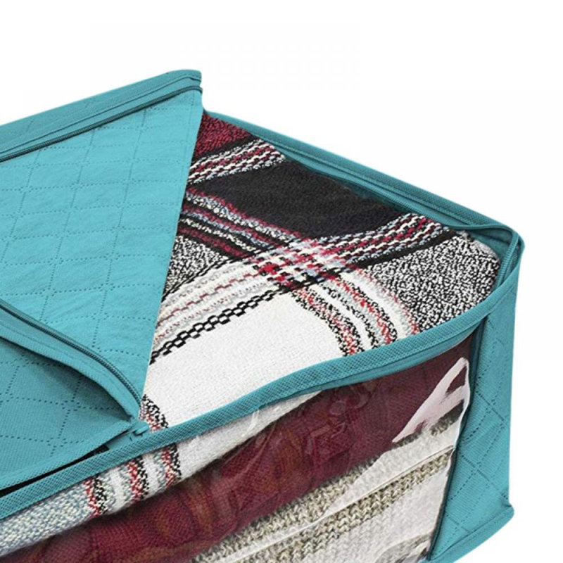 Rangement sous le lit en tissu, Vert