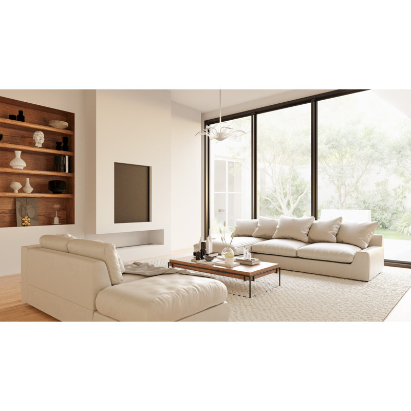 Luminaire suspendu blanc sable 3 lumières Kersten