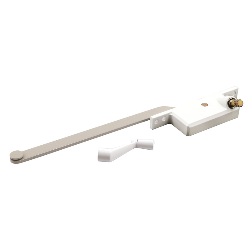 Steel Casement Operator, 9 in. Arm, Square Housing, White, Right Hand (Single Pack)