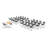 Novelty 25 Person Flip Top 22'' L Modular Training Table And Chair Set and Chair Set with Casters and Modesty Panel