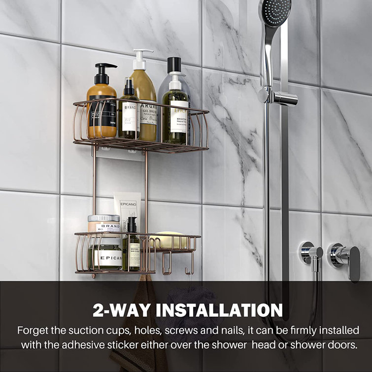 Rebrilliant Emmie-Leigh Hanging Stainless Steel Shower Caddy & Reviews