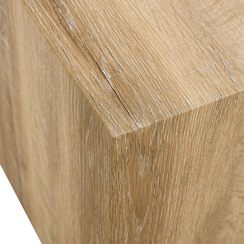 Table de bout Compact, Bois clair, H 19,69 po x l 11,81 po x P 11,81 po
