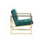 Fauteuil rembourré en velours Radia-227095577