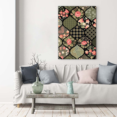 Floral Pattern - Wrapped Canvas Print