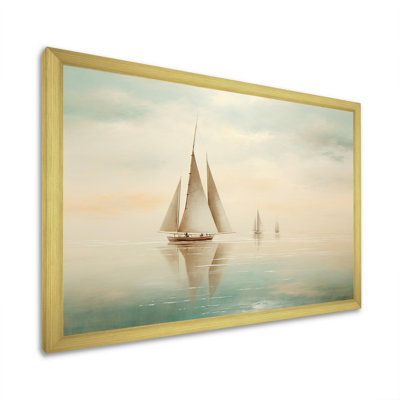 " Beige Boat Minimalism I "