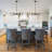 Ercel 6-Light Dimmable Classic Candle Style Rustic Linear Farmhouse Chandelier for Kitchen Island -93662853