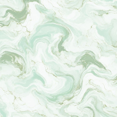 Peel and Stick Wallpaper marble green Contact Paper Removable Self Adhesive Wall Mural Wall Decor for Bedroom Kitchen Cabinets 24in x 118in