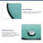 16.5"L x 16.5"W Glass Bathroom Vessel Sink Clear Circle Tempered Glass Bathroom Sink with Pop-up Drain-124049128-124049124