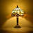 Lampe de table en bronze antique de 14,6 po Steelman avec 1 ampoule DEL-2141009442