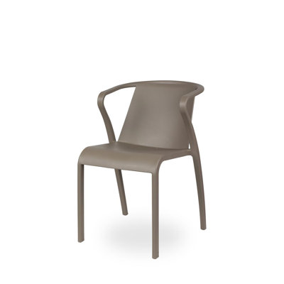 Horka Stackable Outdoor Patio Dining Armchair with Cushion