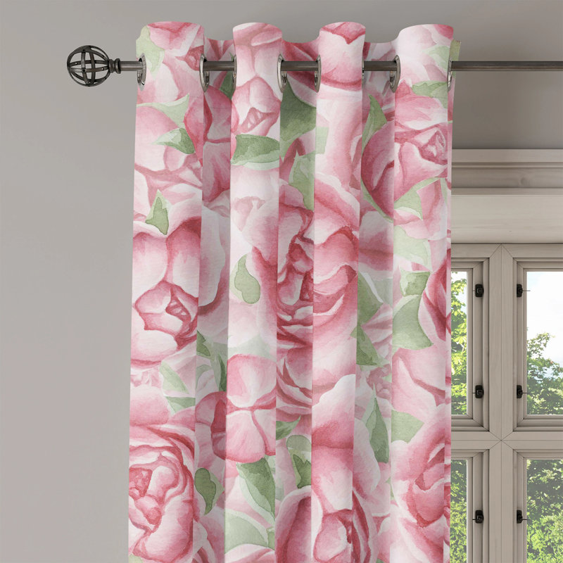 Ebrar Semi Sheer Curtain Pair