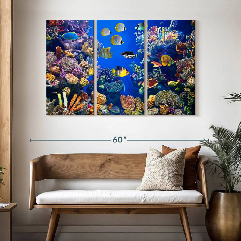 Aletra Teeming Underwater Life, 32" H x 50" W