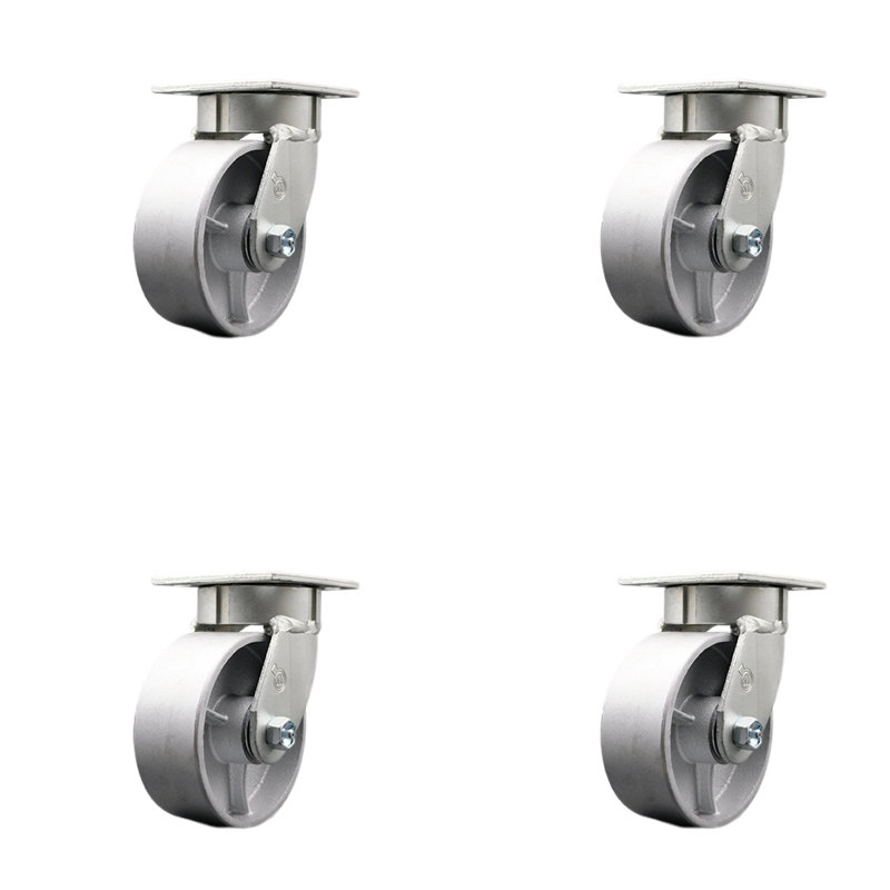 Kingpinle Swivel Caster Set with Swivel Lock