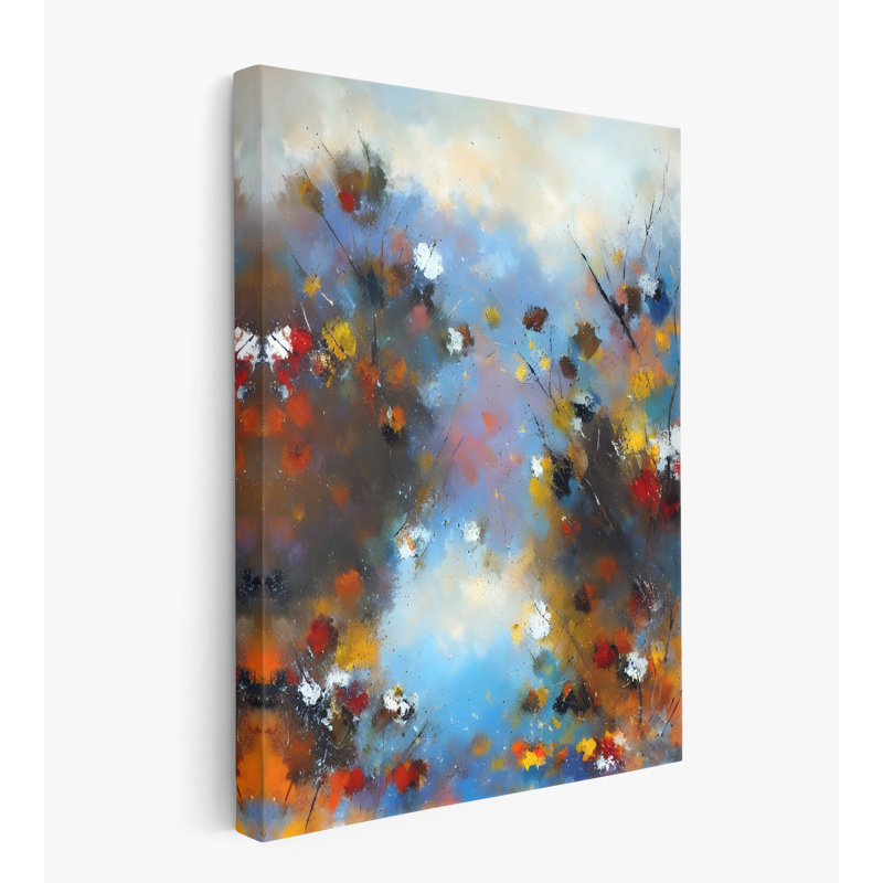 Fleurs abstraites, H 32 po x l 24 po