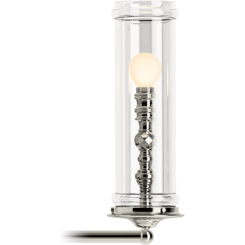 Damask 5 - Light Candle Style Chandelier, Polished Nickel
