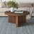 32" Wide Round Coffee Table with Fluted Base — Satin Walnut Scandinavian MDF Center Table for Living Room | Holm-261653704-203608632