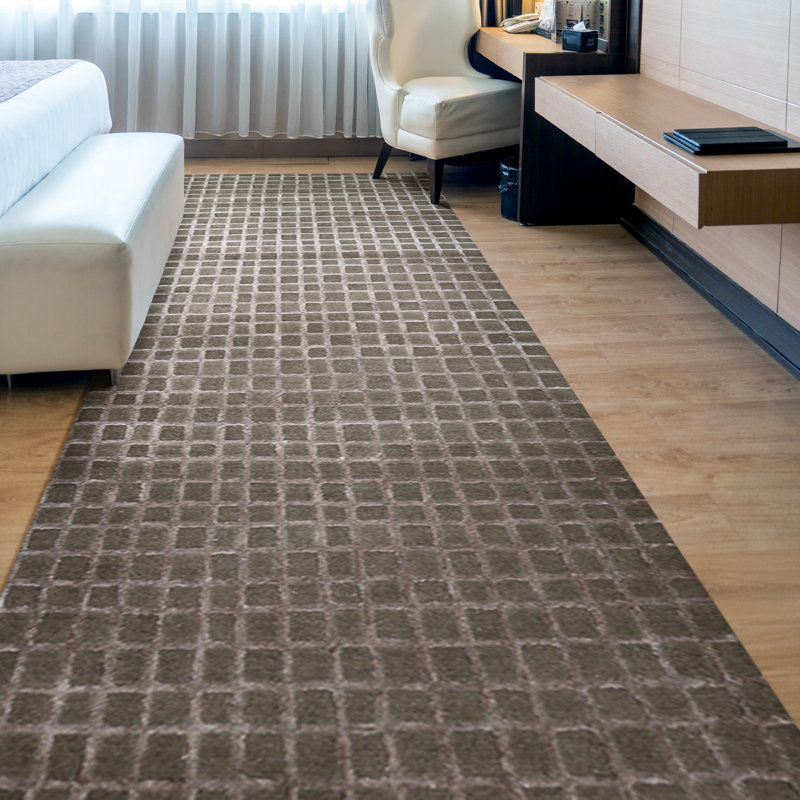 Checkered Area Rug, Runner 2'6" x  8'