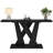 55'' Farmhouse Console Table, Entryway Table With Geometric Base-1967726019