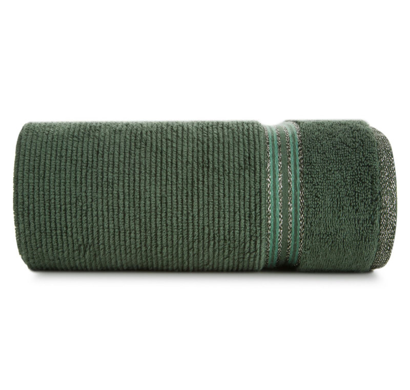 Kolene Midweight Jacquard Hand Towel, Bottle Green