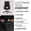 Chaise de travail à dossier moyen HON Ignition 2.0, inclinaison avancée, structure noire, noir-117026064-119729017-85766686