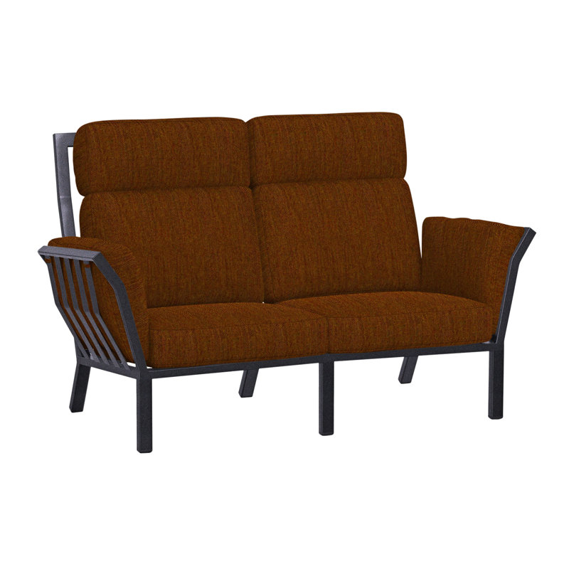 Aris Outdoor 2 - Seat Loveseat, Harris Stone, Graphite
