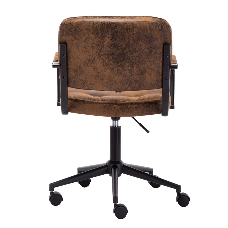 Caroli Suede Office Chair, Brown