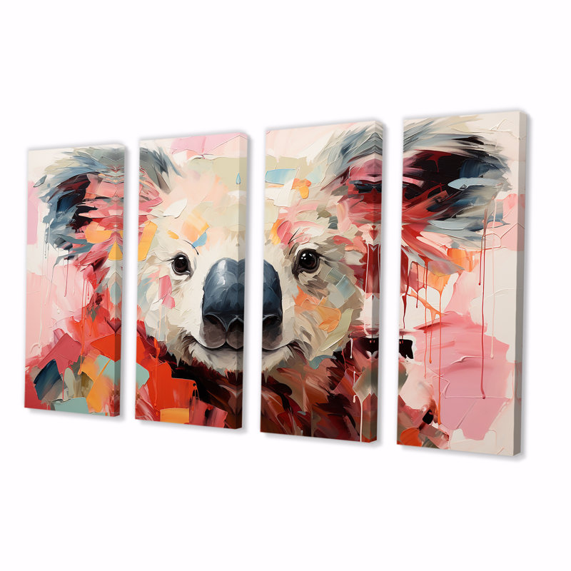 Ensemble floral 4 pièces Koala III - Koala, H 32 po x l 64 po