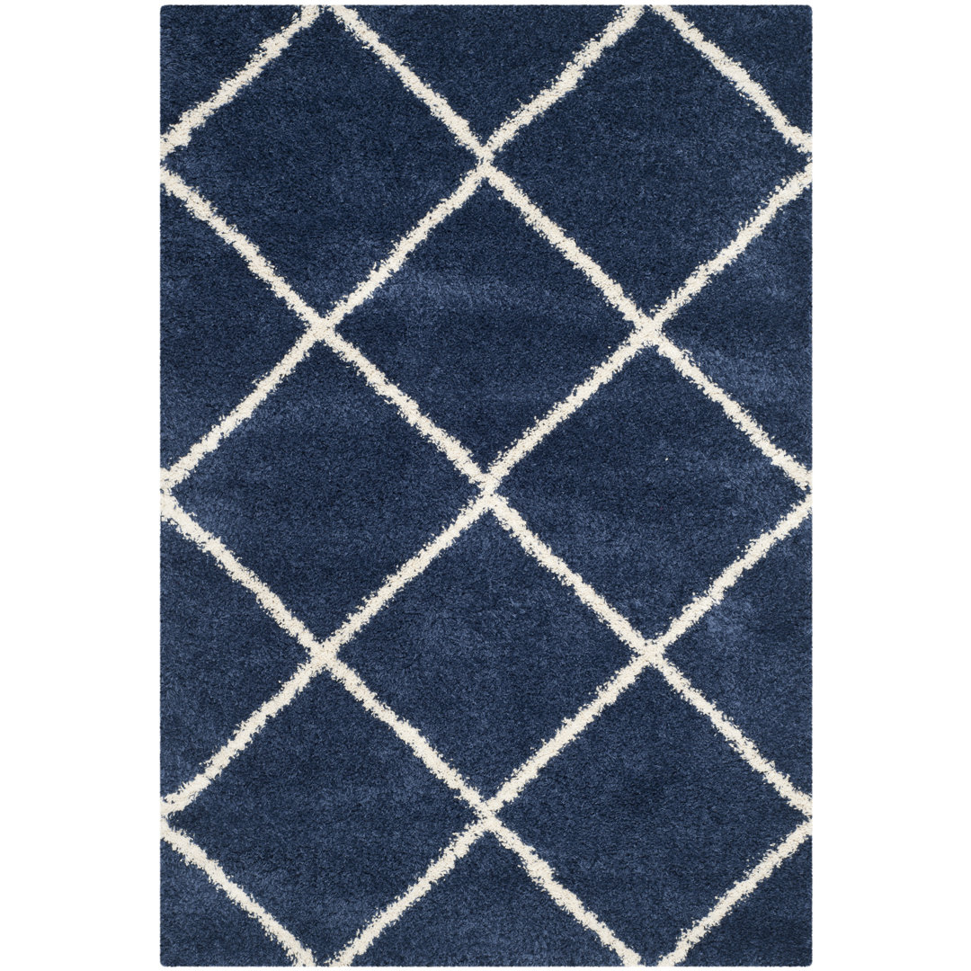 Rizco Shag Performance Geometric Rug Ebern Designs Rug 