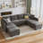 Tremee Upholstered Reversible Sectional with Plastic Legs-86786412