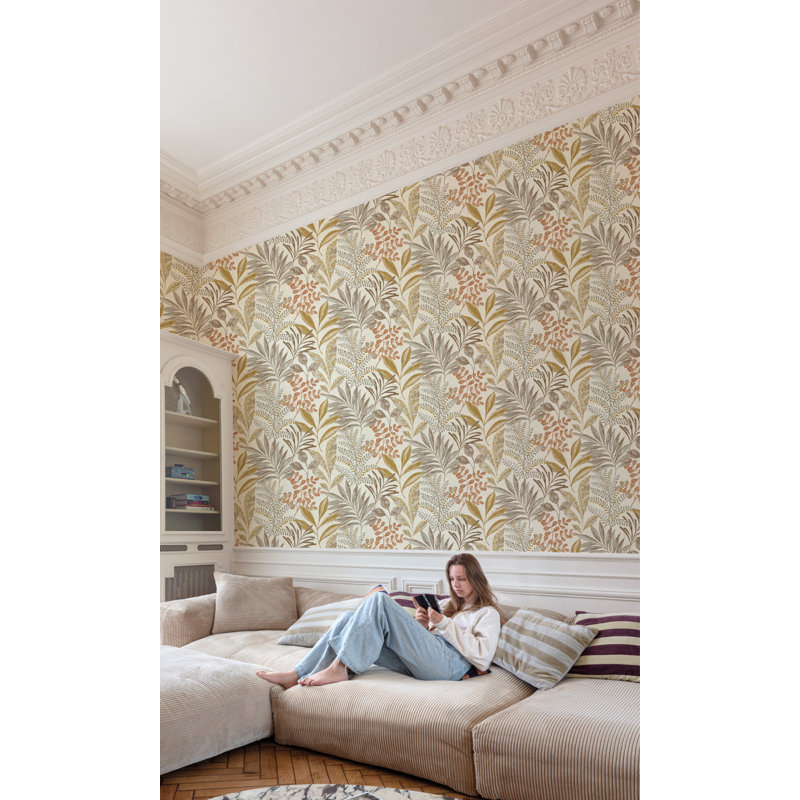 Rouleau de papier peint L 33 pi x l 21 po Lorden, Taupe