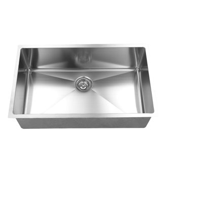 Évier de cuisine en acier inoxydable encastrable L 34 po x l 18 po