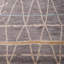 Tapis intérieur brun en laine brun contemporain fait à la main