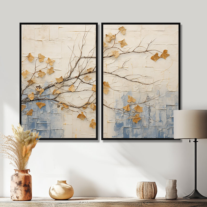 Art mural Minimalisme Vineyard Dreamscape I - Beige, H 36 po x l 48 po, Impression encadrée flottante, Noir