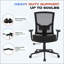 Grande et grande chaise de bureau de 600 lb avec un soutien lombaire pour un travail quotidien de huit heures en filet ergonomique