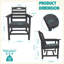 Ensemble de 2 chaises de patio en PEHD avec accoudoirs-1052883000
