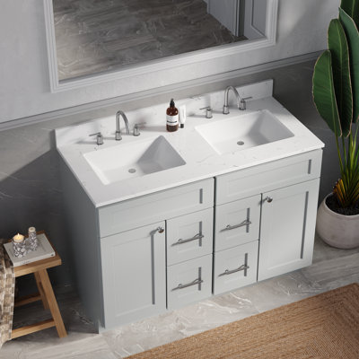 Tiroir de meuble-lavabo double 48 po Disar