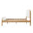 Ardin Solid Wood Bed With Boucle Upholstery-372184699-372184697
