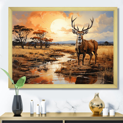 Grand koudou antilope III sur toile