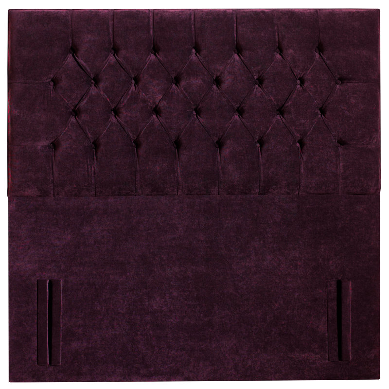 Nicolette Upholstered Headboard, Purple, Small Double (4')