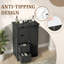 Armoire de rangement noire avec 4 tiroirs et 1 porte-1098412409